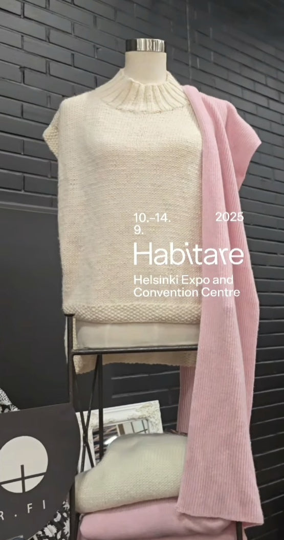 Neuleliivi valkoinen tai beige