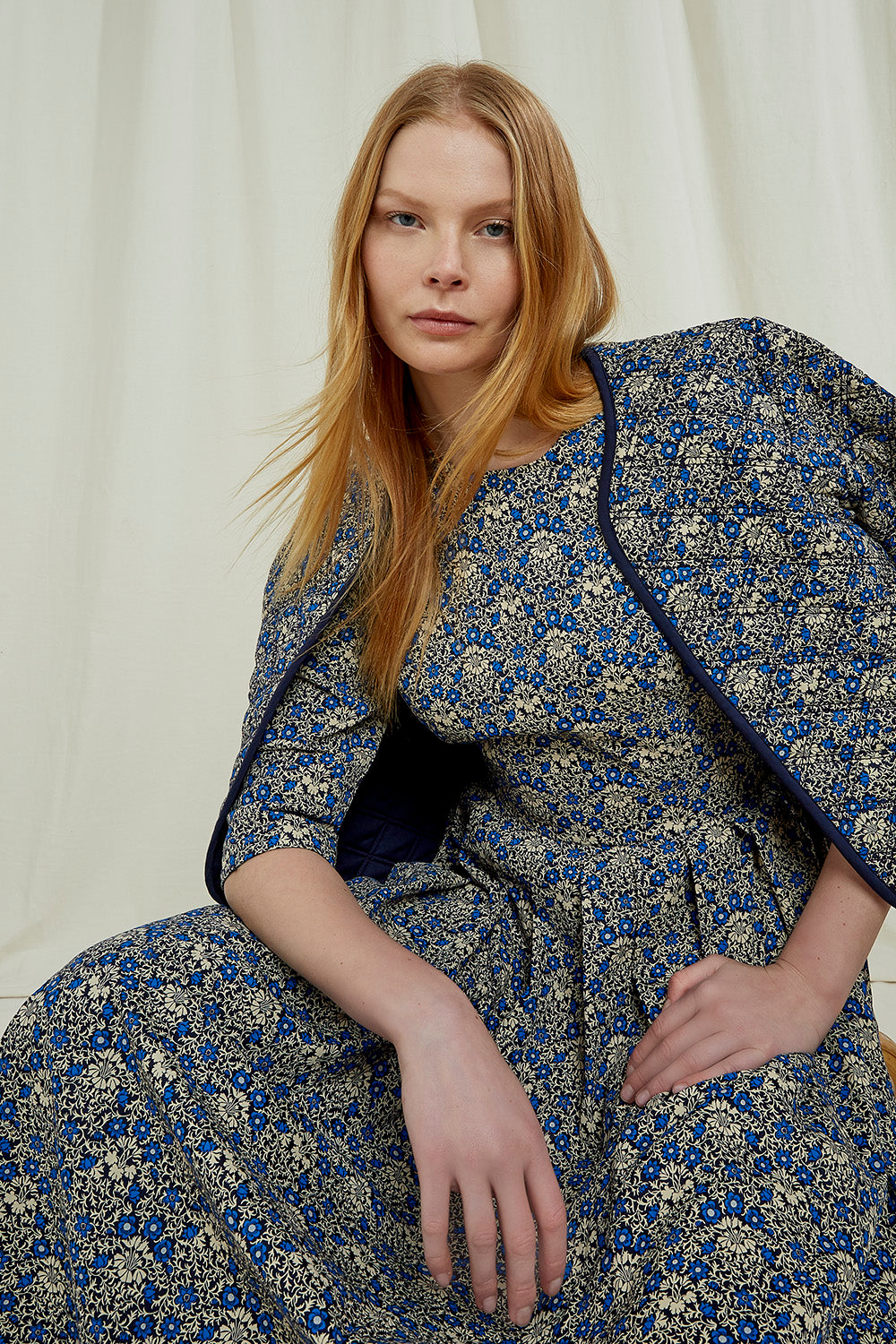 V&A Millefleur midi mekko, L/XL
