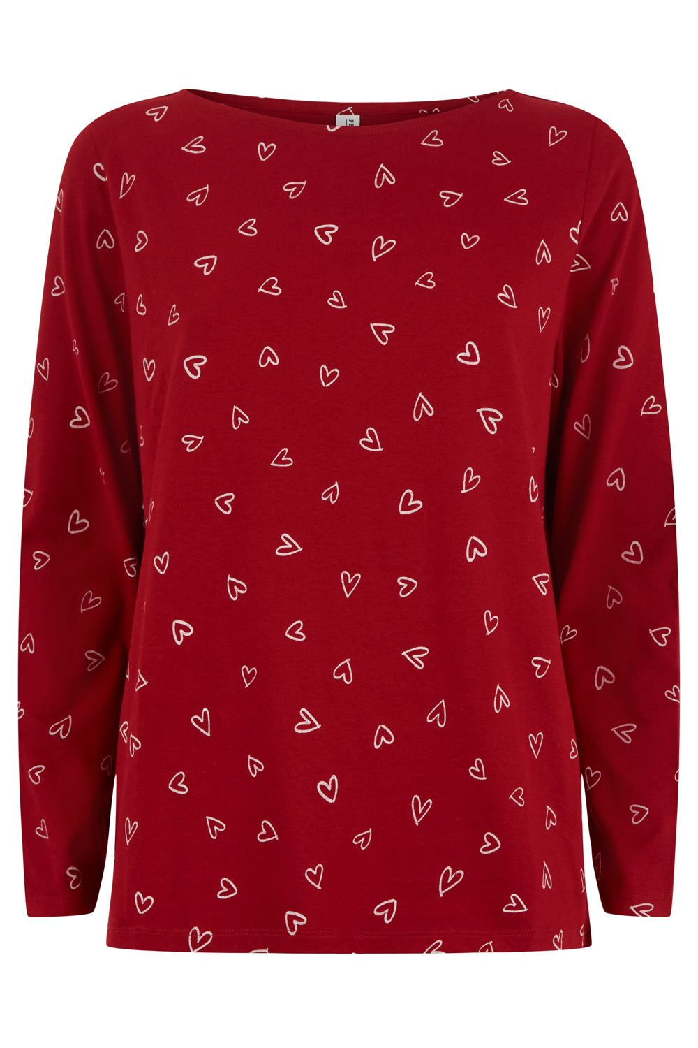 Sydän pyjama-asu, punainen, XS