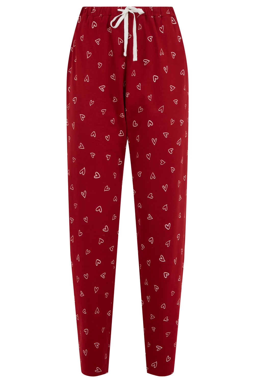 Sydän pyjama-asu, punainen, XS