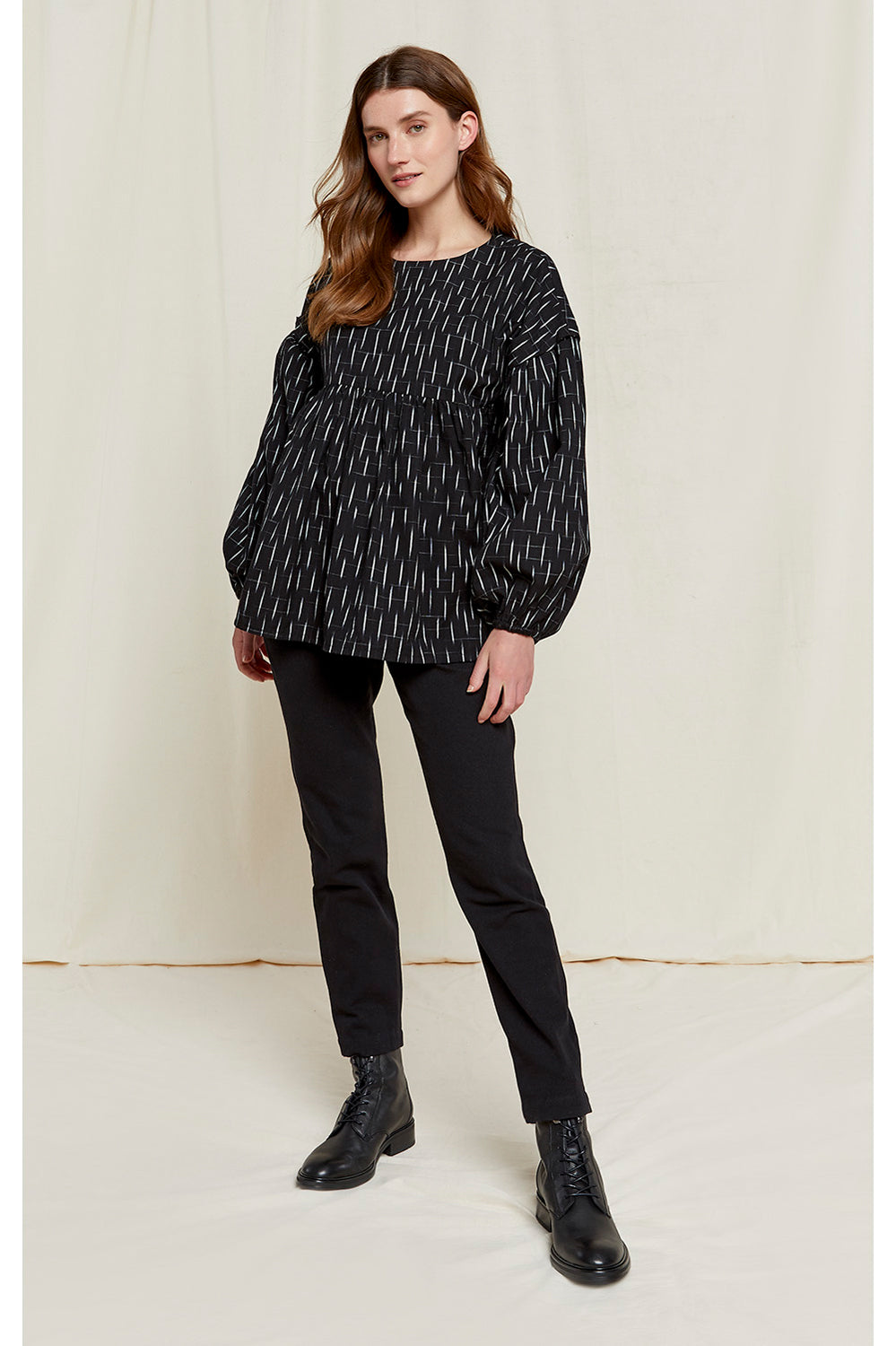 Irma Ikat paita, musta XS/S