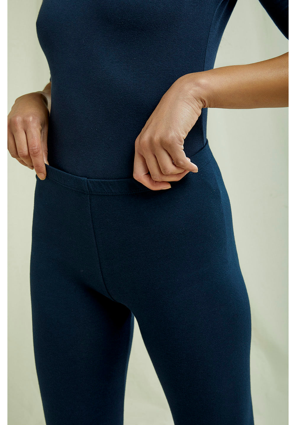 Luomuleggingsit navy, XS-M