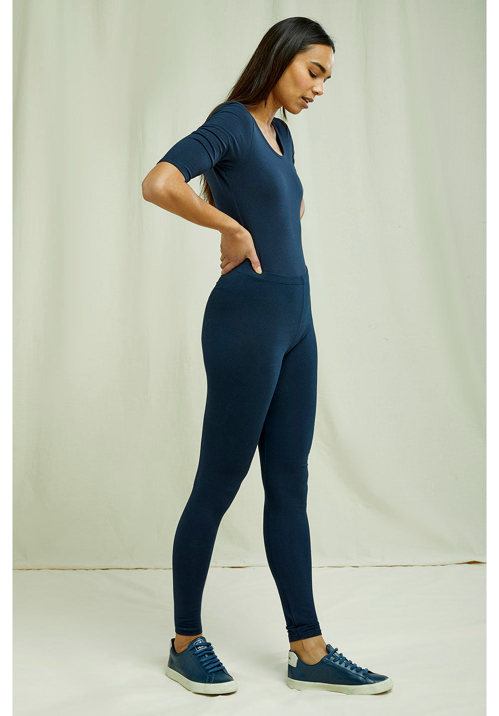 Luomuleggingsit navy, XS-M
