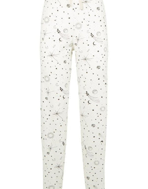 Tähti pyjama-asu lyhyt, XL valkoinen