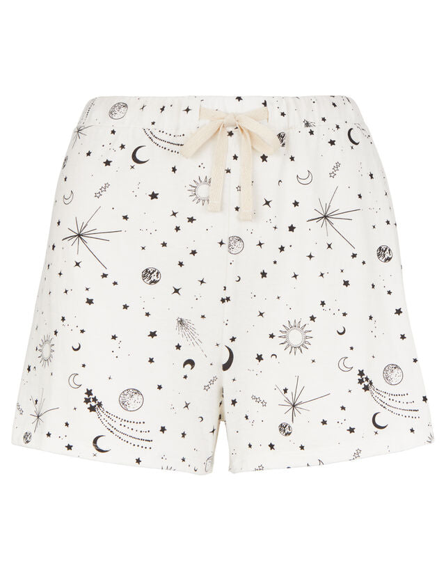 Tähti shortsi-asu lyhyt, S valkoinen