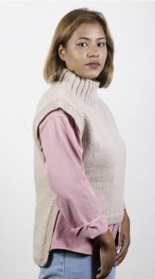Neuleliivi valkoinen