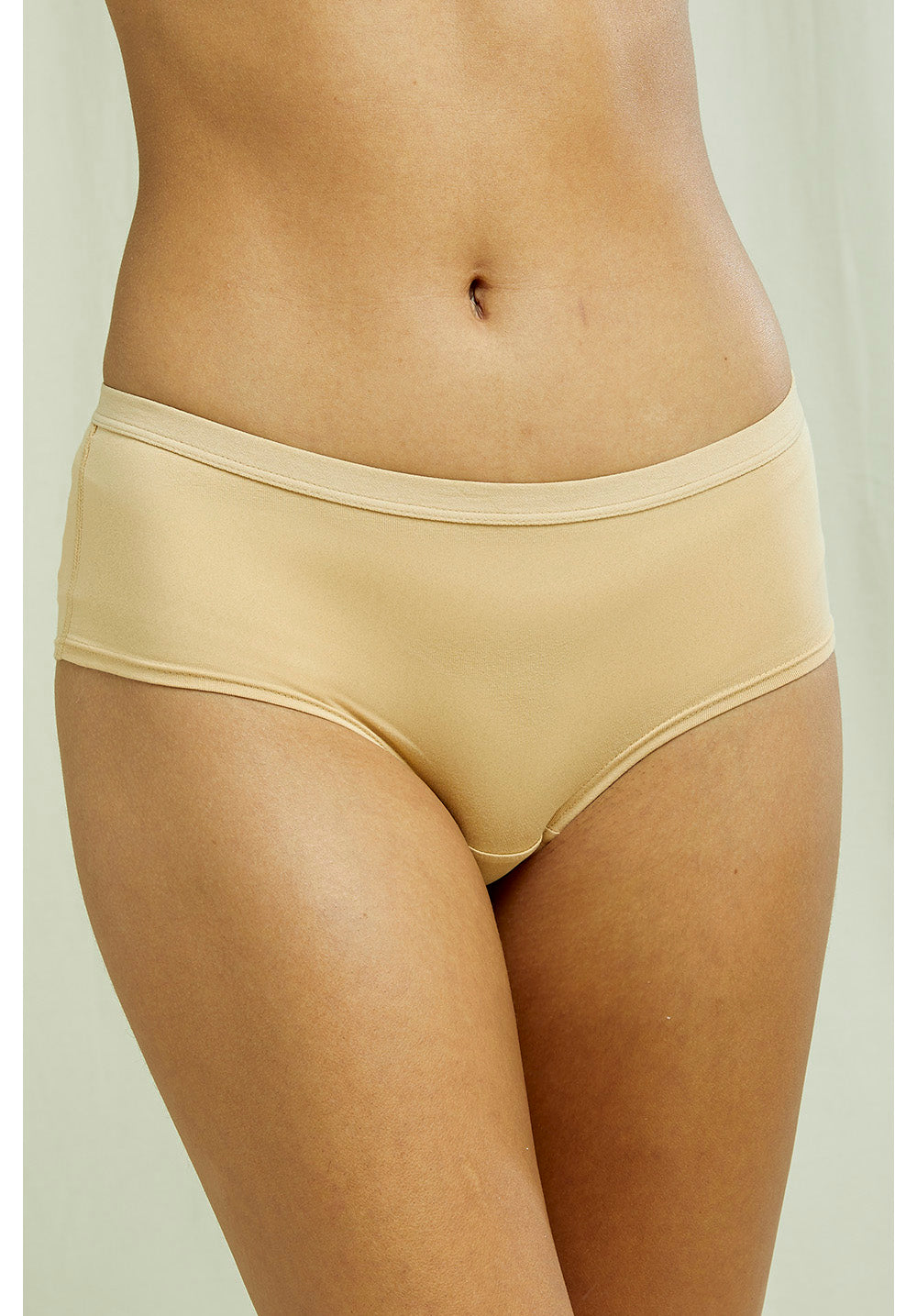 Luomualushousut, shortsimalli XS, L/XL - Beige